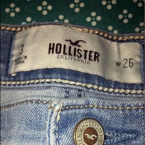 Ultra High rise - light wash- jean shorts